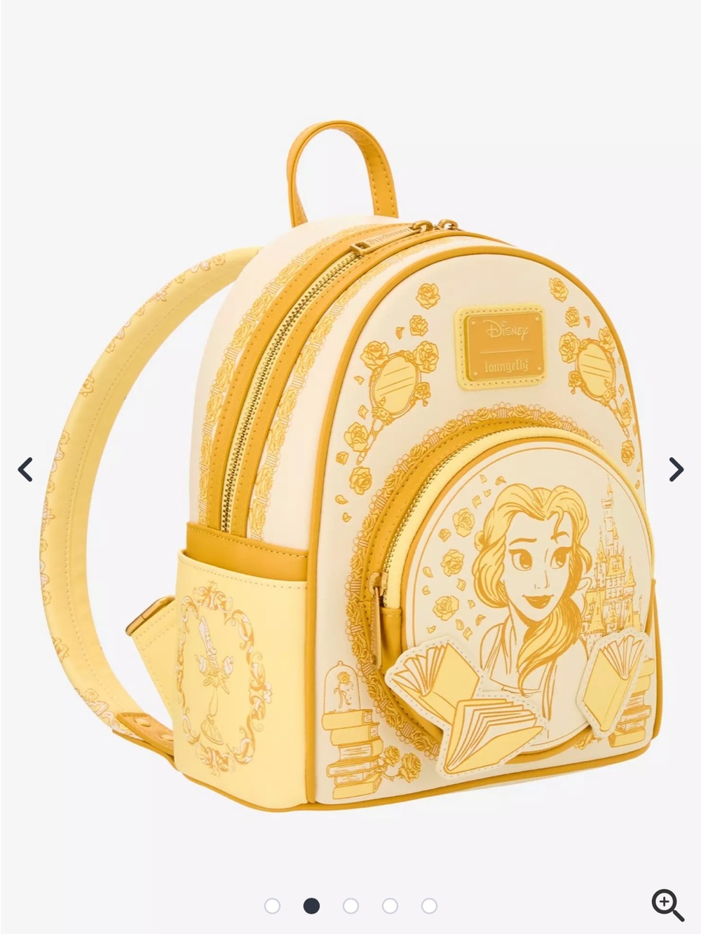 Loungefly Beauty and the Beast Belle Tonal Sketch Portrait Mini Backpack - Picture 2 of 9